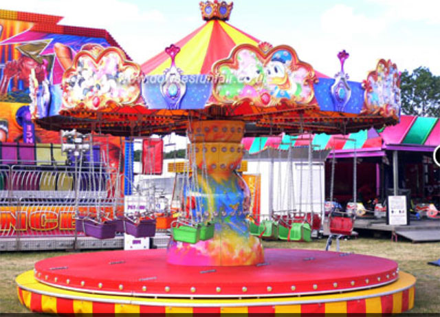 Flying Chairs Kids Funfair Ride For Hire.